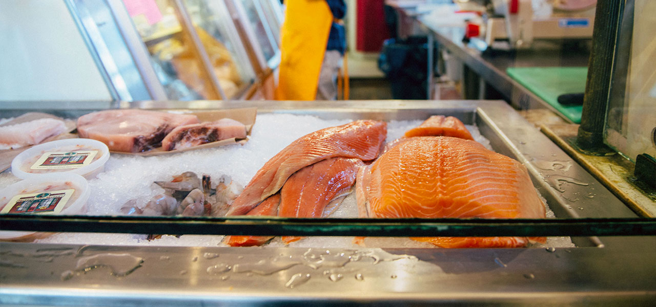 Local Fish on Ice in the Yarmouth Rosemont Market