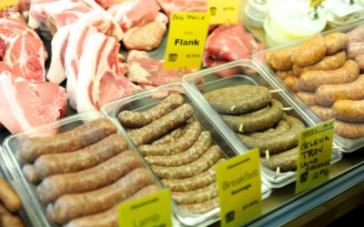 Rosemont Market's deli counter with local meat products