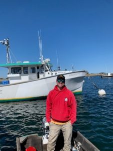 Gulf of Maine Conservas Fisherman and Boat