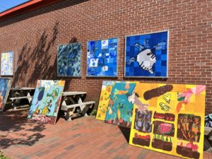 Rosemont Mural Project at Rosemont Market on Brighton Ave. in Portland, Maine