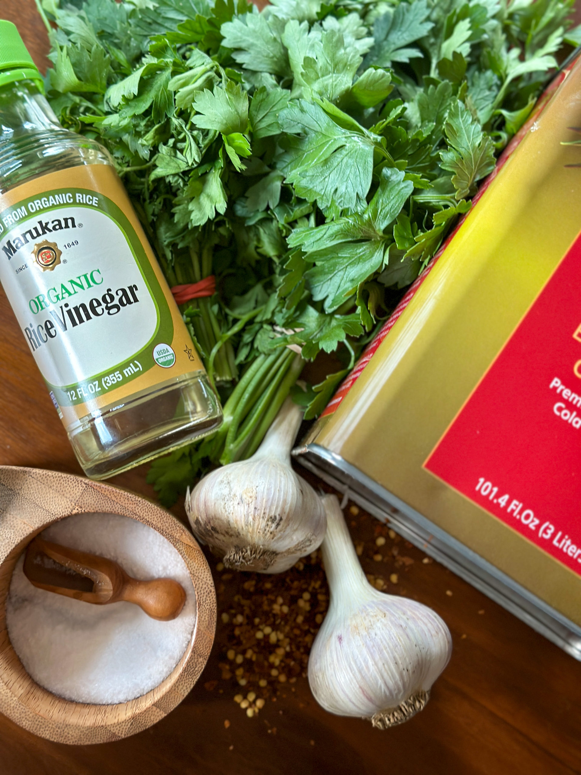 Ingredients for Chimichurri