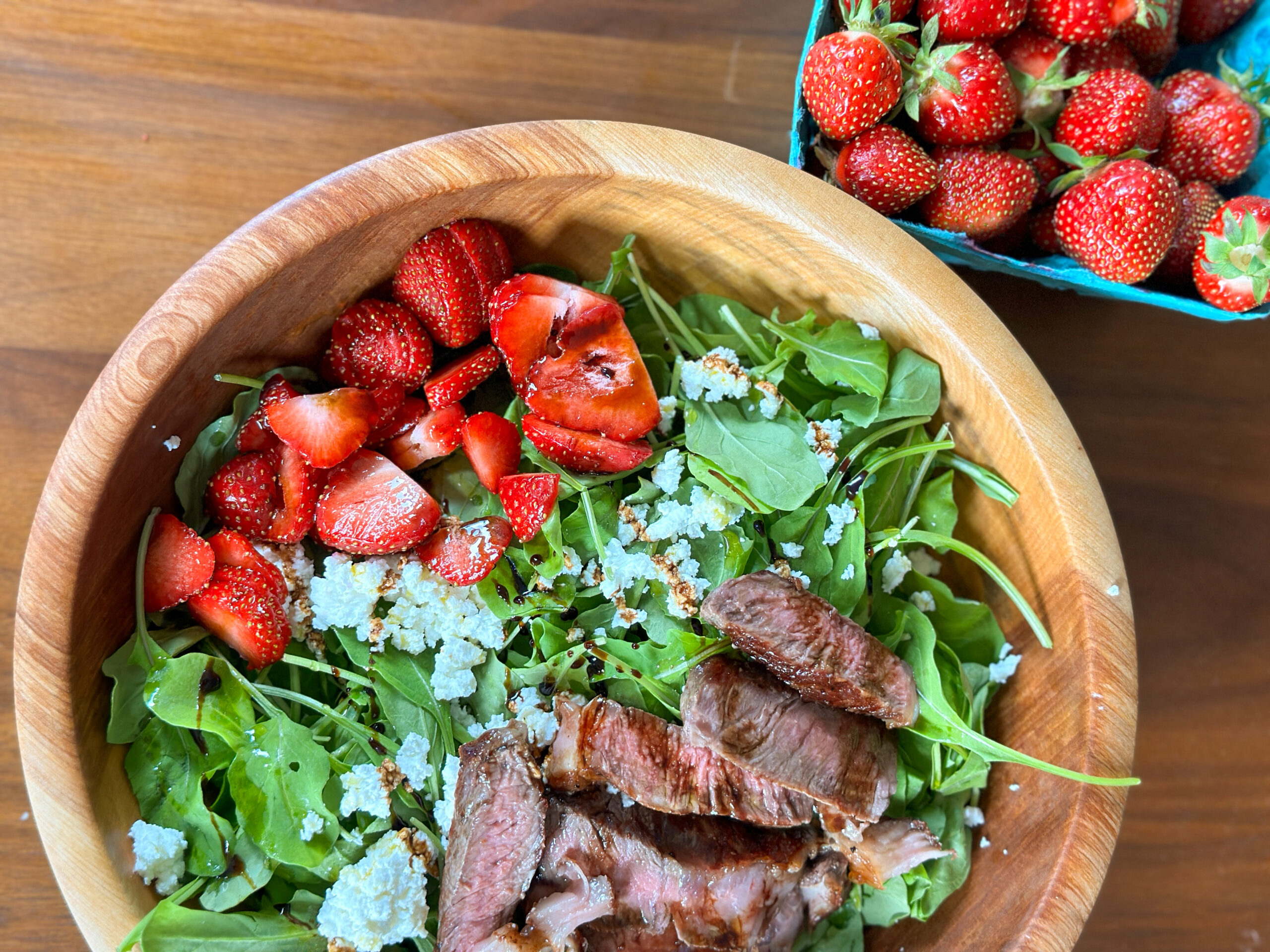 Local Strawberry & Arugula Salad