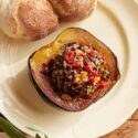 Vegan Wild Rice Stuffed Squash