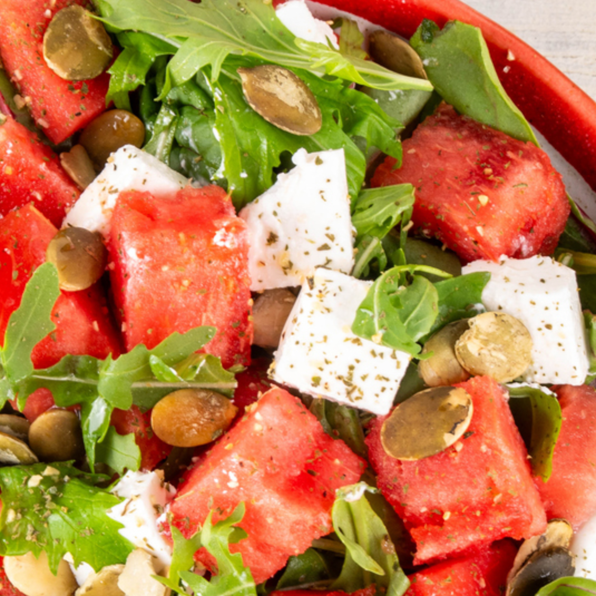 Watermelon & Goat Cheese Herby Salad