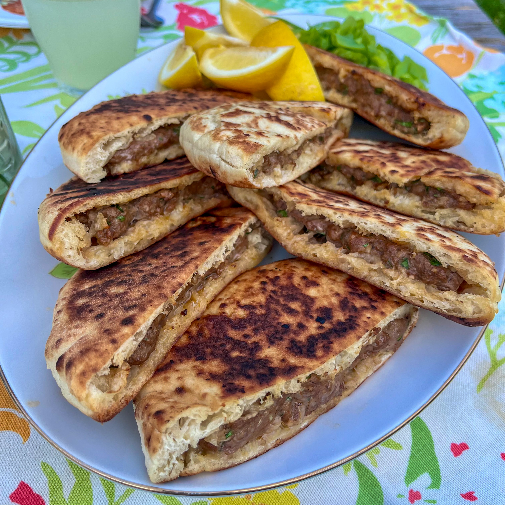 Arayes (Middle Eastern Stuffed Pita)